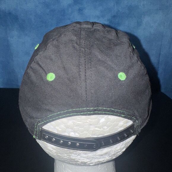 Calcutta Fishing Baseball Hat Neon Green Skull Strapback Adjustable Embroidered - Picture 4 of 6